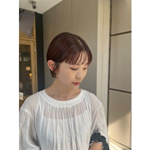 ショート ピンクブラウン