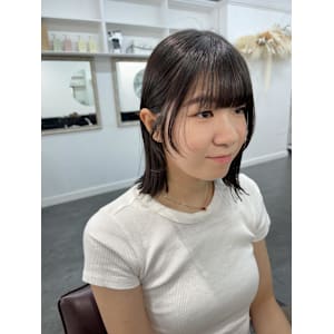 外ハネボブ/レイヤーカット/デザインカット/顔まわりカット