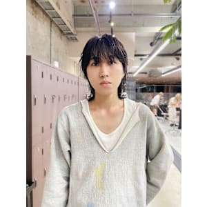 メンズミディアムウルフ