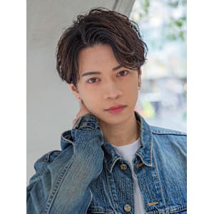 【小久保style】韓国マッシュニュアンスパーマアッシュ