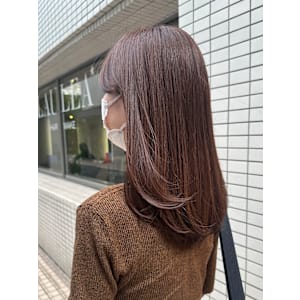 秋色マロンカラー♪こっくりマロンカラー×レイヤーカット