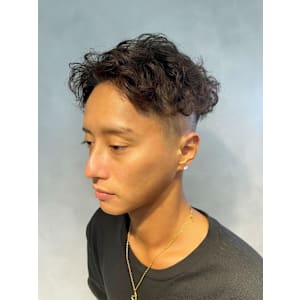 ソフトツイストスパイラルパーマ/メンズパーマ/ツーブロック