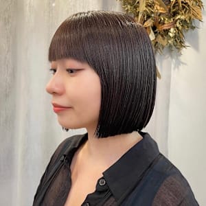 切りっぱなしボブ