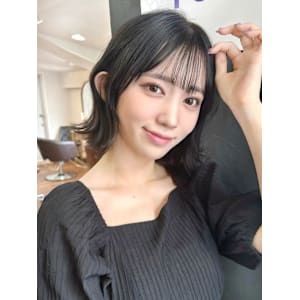くびレイヤー/切りっぱなし/黒髪/韓国