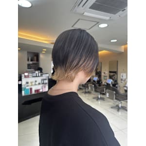 	20代30代大人可愛い★小顔ボブ丸みショートウルフカット