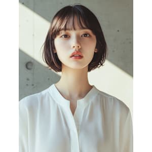 【MICHI 富田店　杉本 郁美】 シースルーバング 透明感