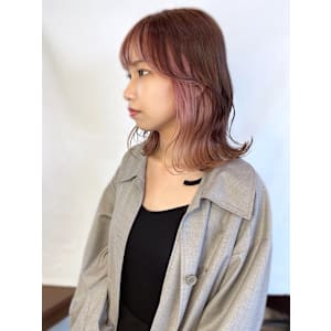 【MICHI 富田店　古作蓮】 インナーカラー ミディアム