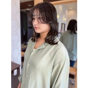 【MICHI 富田店　古作蓮】 シースルーバング 韓国ヘア 