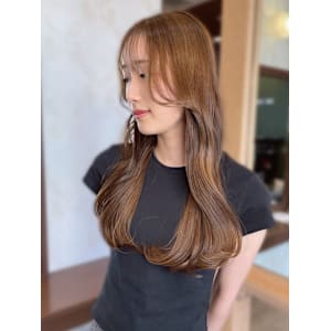 【MICHI 富田店　古作蓮】 シースルーバング ロングヘア