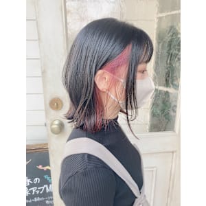 赤羽暖色系インナーカラー駅近美容室