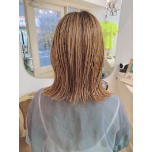 CHAINON赤羽ミディアム2024人気ヘア秋カラー