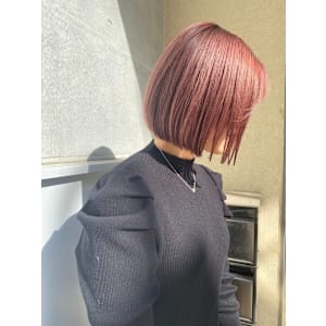 CHAINON赤羽切りっぱなしボブ人気ヘアスタイル