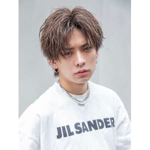 【小久保style】韓国マッシュニュアンスパーマグレーベージ