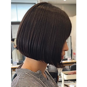大人マッシュショート丸みショート黒髪ショートベリーショート