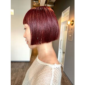 《kitin吉祥寺》カシスカラー　ハイトーン　ボブ