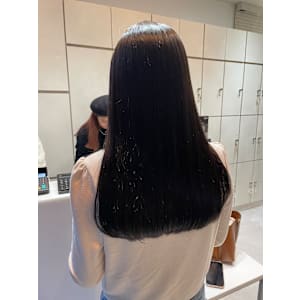 ぱつっとロング 地毛風カラー ×小野ふゆり