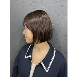 パツっとボブタンバルモリ韓国ヘア池袋