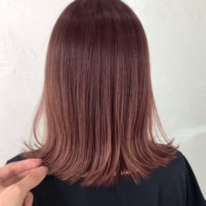 ブラウン系カラー/外ハネボブ