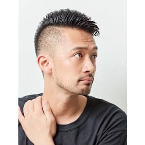 フェード/ハードパート/七三分け