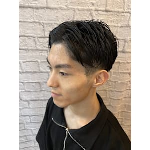 王道ツーブロックミディアムスタイル【新宿/理容室/バーバー】
