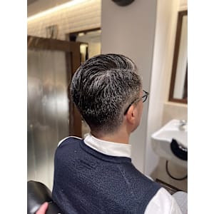 オールバック/バーバースタイル/七三分け