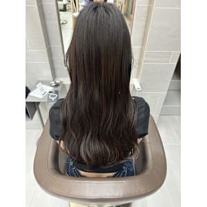 ロングヘア/ダークブラウン/ツヤ髪