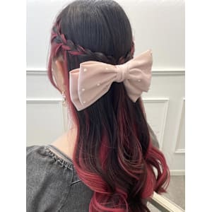 大人っぽ！編み込みハーフアップ♪_ゆう