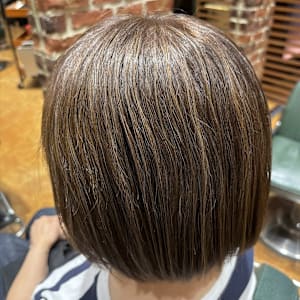 【さすだ】細め ハイライト 白髪ぼかし