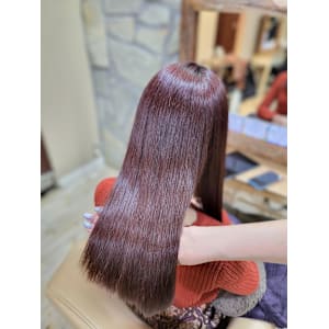 ピンクブラウン×艶髪