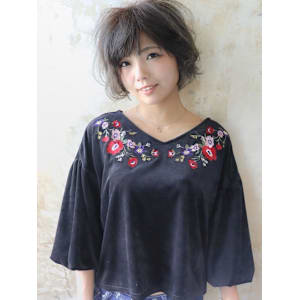 パーマ　ボブ　ニュアンスパーマ