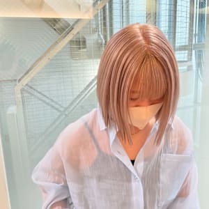 ボブ+ホワイトベージュ