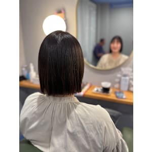 #タッセルボブ　#ヘイリーボブ　#ボルドーグレージュ