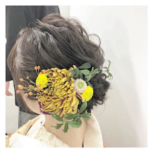 美粧花紋 bisoukamon　ヘアセット