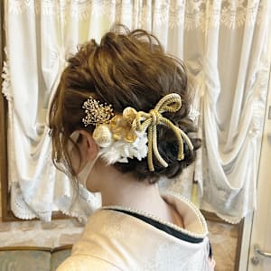 美粧花紋 bisoukamon　ヘアセット