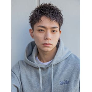 【小久保style】韓国マッシュニュアンスパーマグレーベージ