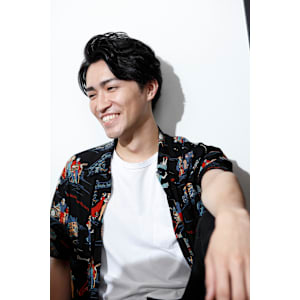 短髪パーマビジネスアップバンクツーブロック