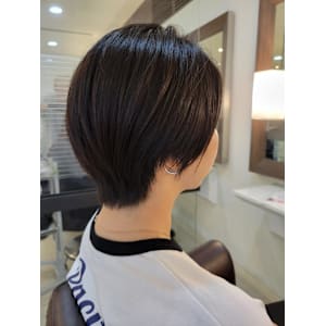 絶壁解消ショートボブ　丸みショートボブ