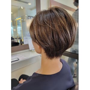 絶壁解消ショートボブ