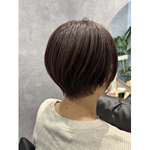 すっきりショート/白髪ぼかしピンクベージュ【RIE】