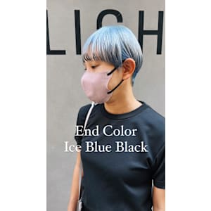 エンドカラーアイスブルーブラック