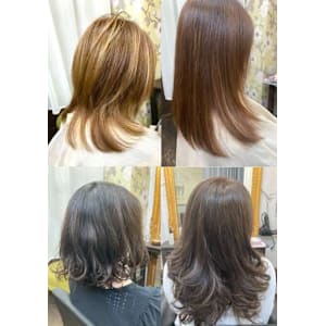 髪に優しいカラー　マニキュア　ハイライト　オーガニックカラー