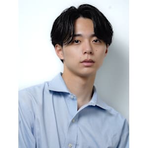 【alpha 新宿】センターパート×ニュアンスパーマ