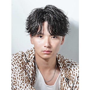 フェザーパーマニュアンスパーマ毛流れパーマ韓国センターパート