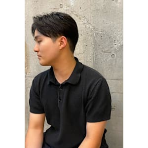 センターパート　ツーブロック　刈り上げ　代官山　中目黒