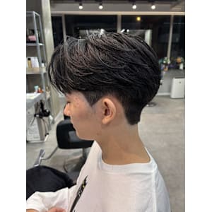 miu&宇都宮良太　メンズ韓国風センターパート