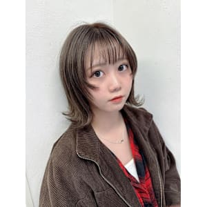 ミルクティベージュカラー♪きりっぱなしボブ♪