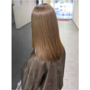 【SOLVER 南】明るめくすみベージュ/ブリーチなしカラー