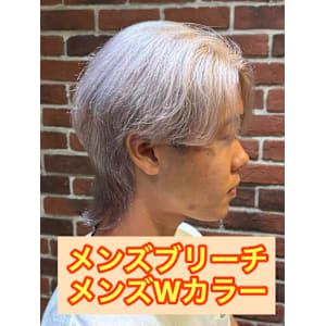 メンズカット/初ブリーチ/ダブルカラー韓国ヘアハイトーン