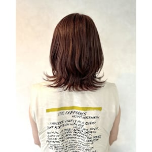 【ブリーチオン・ピンクブラウンカラー】