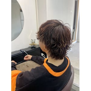 メンズウルフパーマ/ウルフカット/スパイラルパーマ